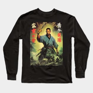 Will Smith as japanese samurai, funny movie poster Long Sleeve T-Shirt